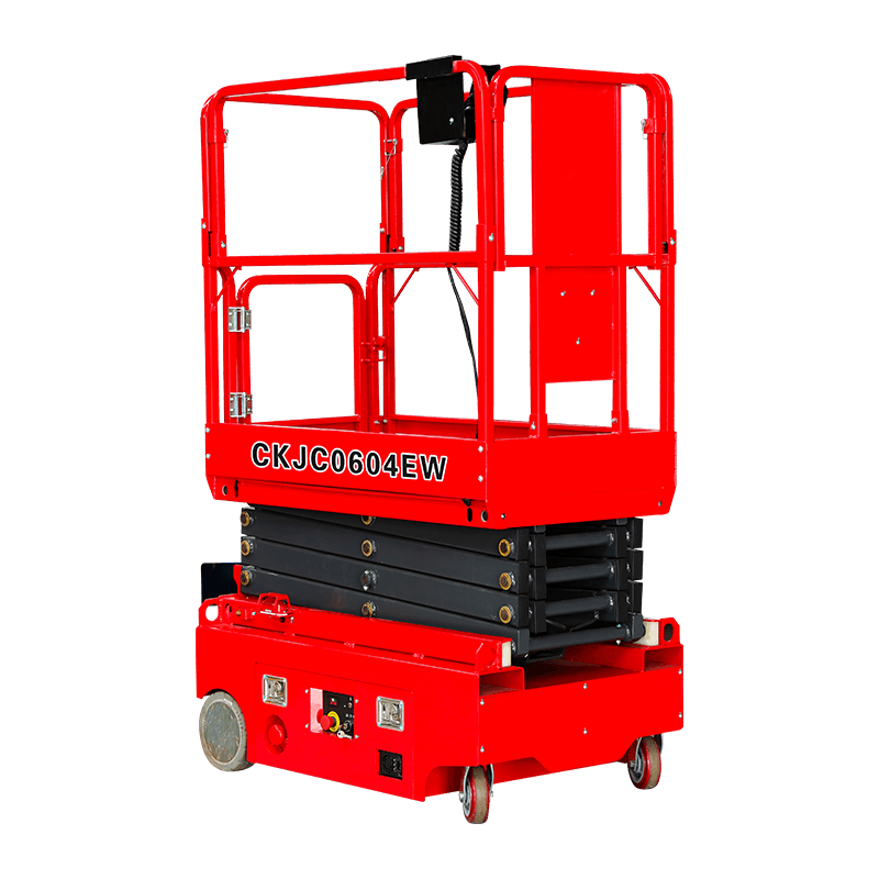 CKJC0705EW CKJC0604EW CKJC0503EW Mini elektrisk mobil sakseløfter med universalhjul 